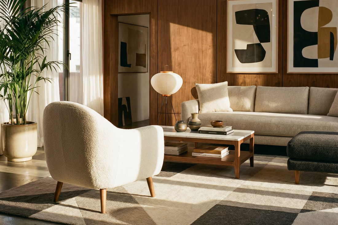 How Mid-Century Modern Furniture Boosts Small Space Functionality