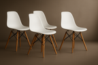 DSW Molded Plastic Side Chair - Set