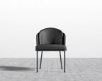 Angelo Dining Chair - Black - Angelo, Microfiber Leather - Trento Jet Black