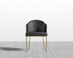Angelo Dining Chair - Black - Angelo, Microfiber Leather - Trento Jet Black