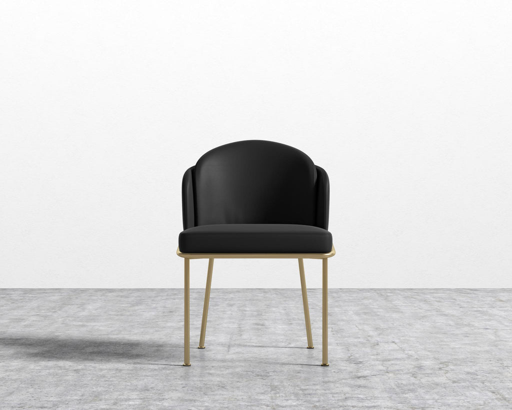 Angelo Dining Chair - Black - Angelo, PU Leather - Monaco Black