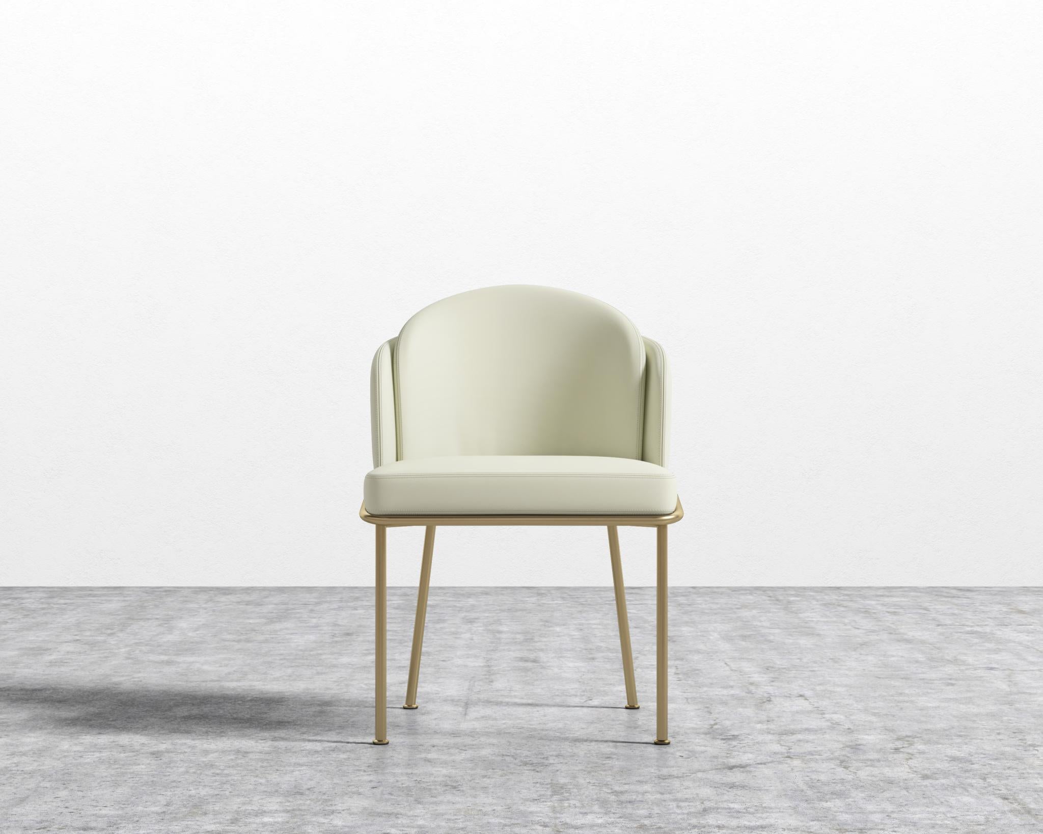 Angelo Dining Chair - Black - Angelo, PU Leather - Monaco Cream