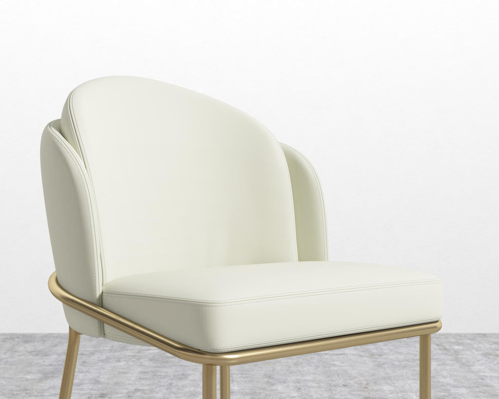 Angelo Dining Chair - Black - Angelo, PU Leather - Monaco Cream