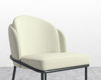 Angelo Dining Chair - Black - Angelo, PU Leather - Monaco Cream