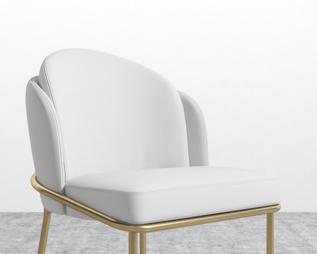 Angelo Dining Chair - Black - Angelo, PU Leather - Monaco White