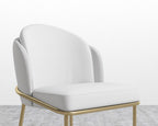 Angelo Dining Chair - Black - Angelo, PU Leather - Monaco White