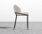 Angelo Counter Stool - Black - Angelo, Chatou Bouclé - Pearl