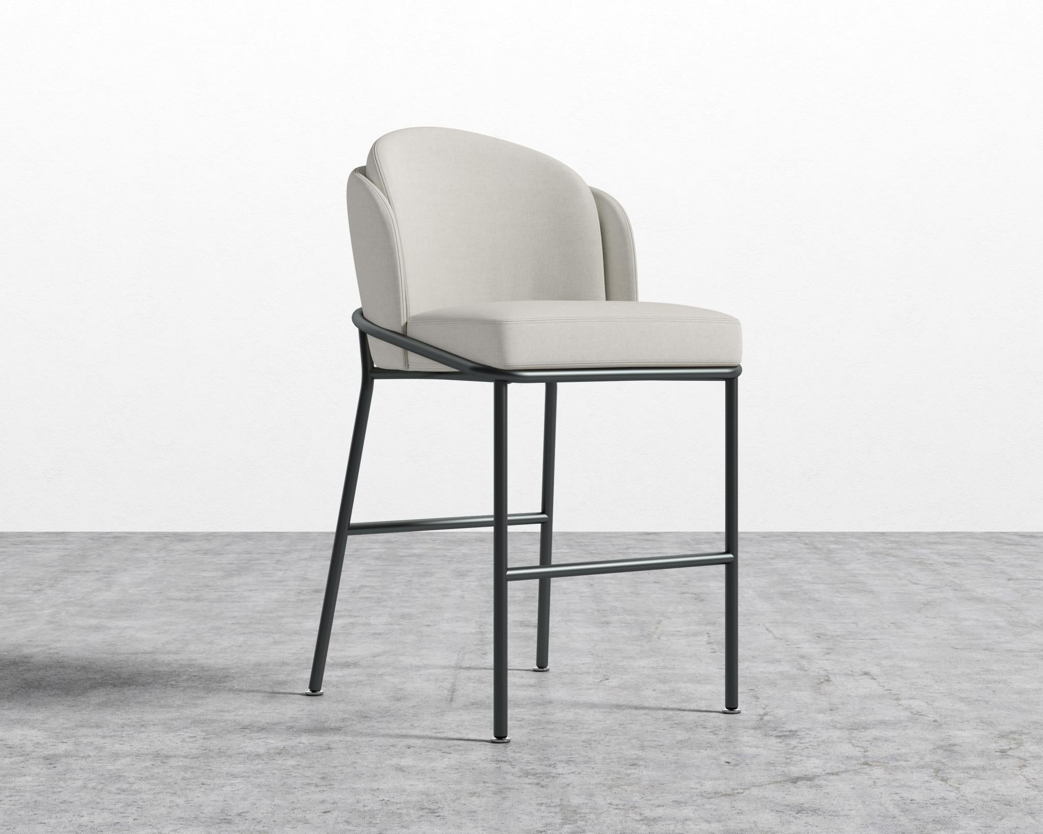 Angelo Counter Stool - Black - Angelo, Modern Felt - Alesund