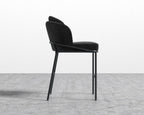 Angelo Counter Stool - Black - Angelo, Plush Velvet - Black