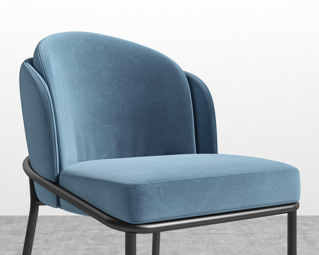 Angelo Counter Stool - Black - Angelo, Plush Velvet - Solstice