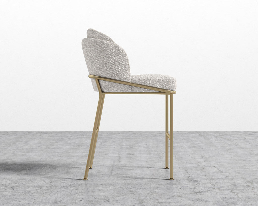 Angelo Counter Stool - Black - Angelo, Chatou Bouclé - Pearl