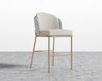 Angelo Counter Stool - Modern Felt - Alesund - Brass