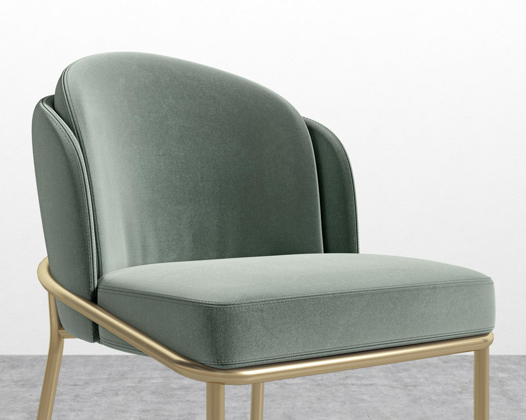 Angelo Counter Stool - Black - Angelo, Plush Velvet - Moonstone