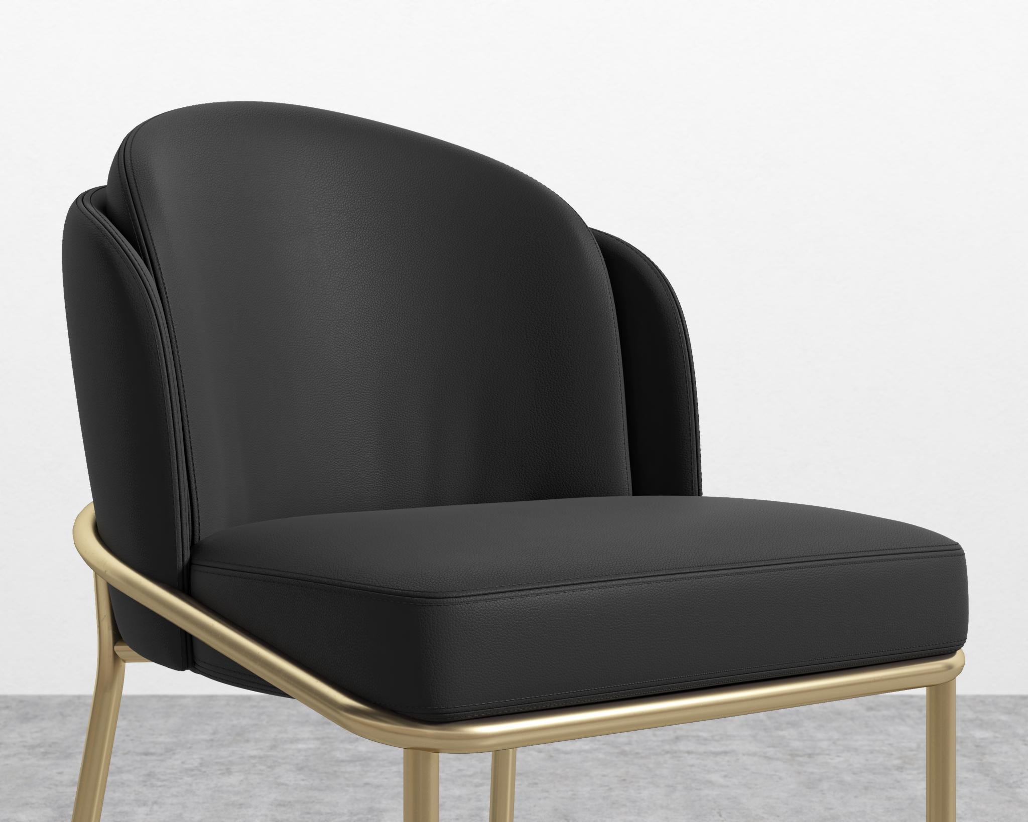 Angelo Counter Stool - Black - Angelo, PU Leather - Monaco Black