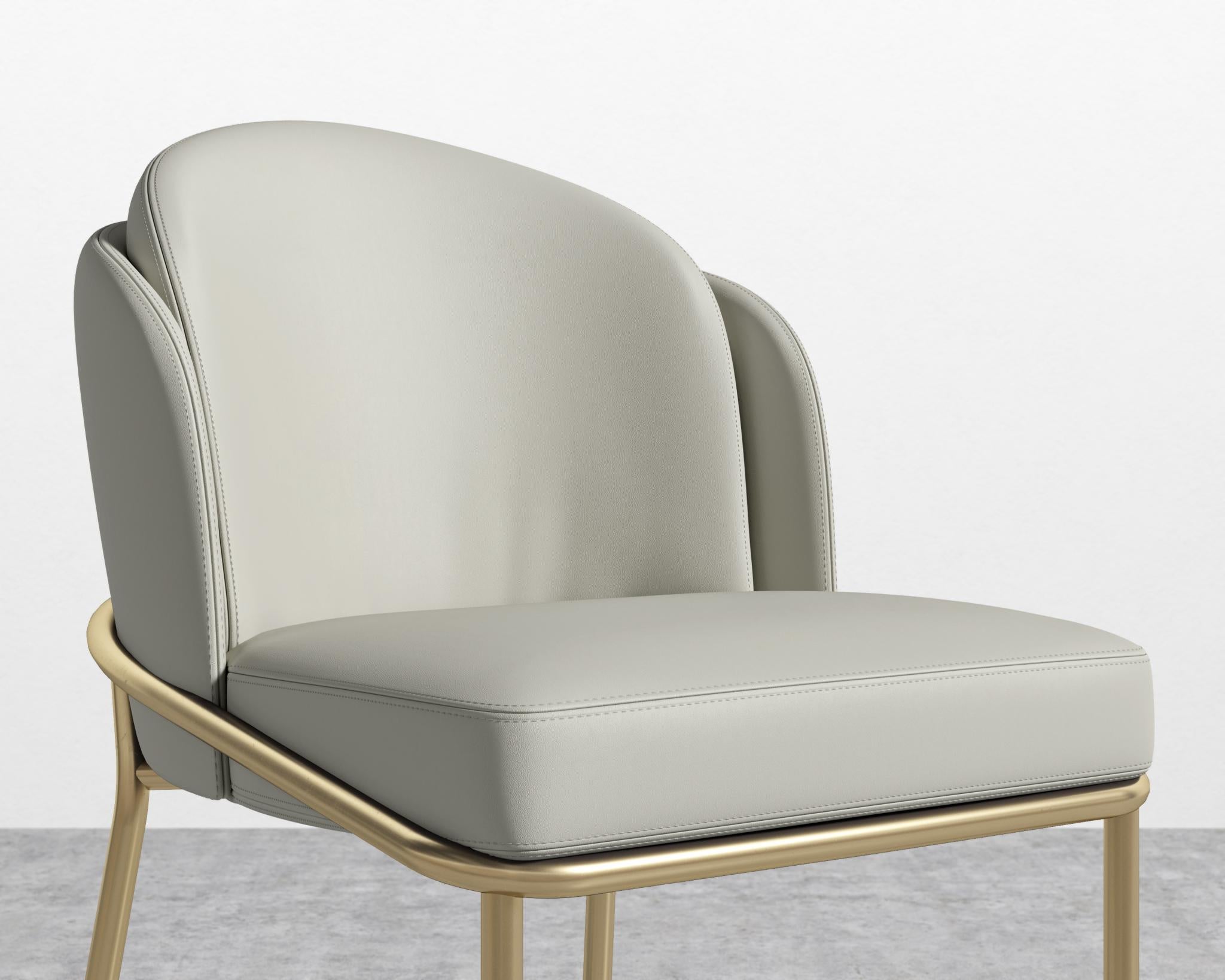 Angelo Counter Stool - Black - Angelo, Microfiber Leather - Trento Taupe