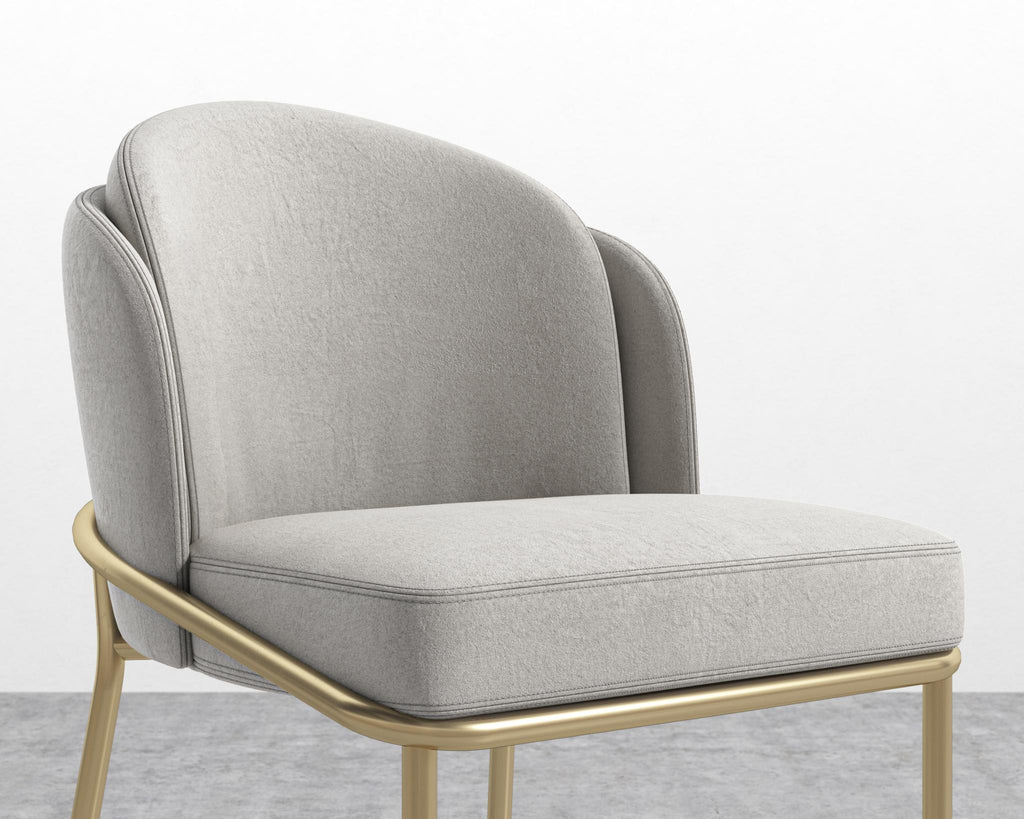 Angelo Counter Stool - Black - Angelo, Venice Vegan Suede - Chiffon