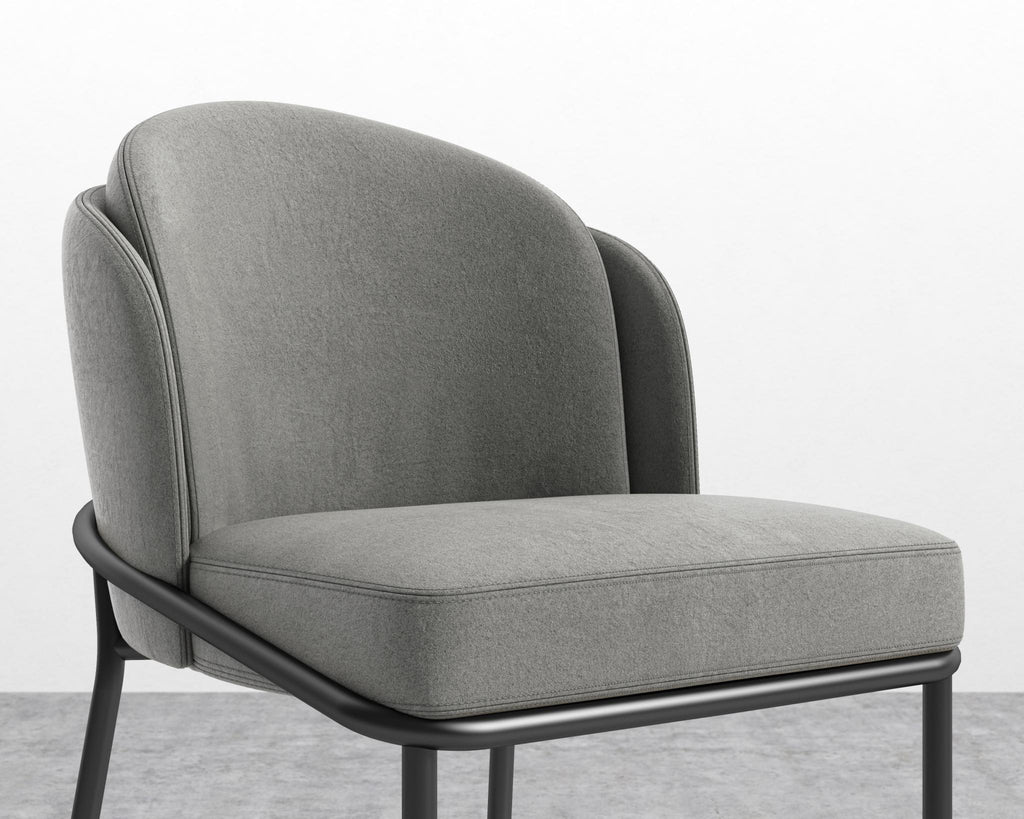 Angelo Counter Stool - Black - Angelo, Venice Vegan Suede - Strato