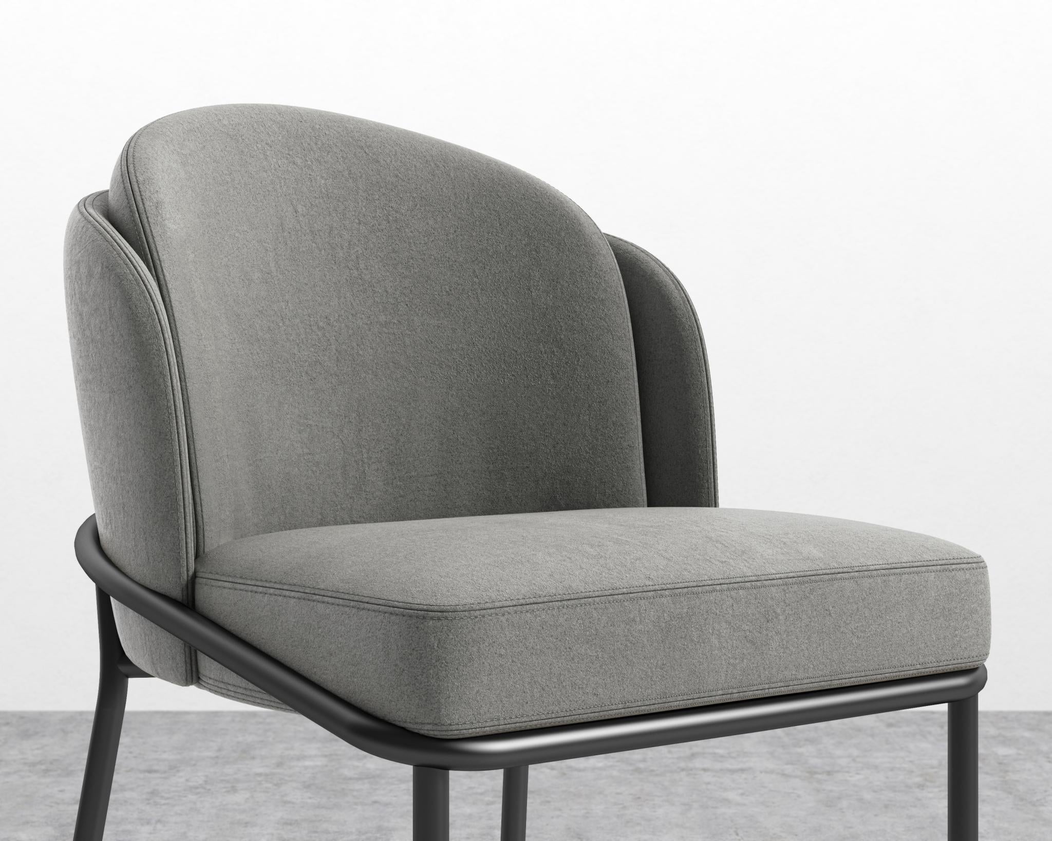 Angelo Counter Stool - Black - Angelo, Venice Vegan Suede - Strato