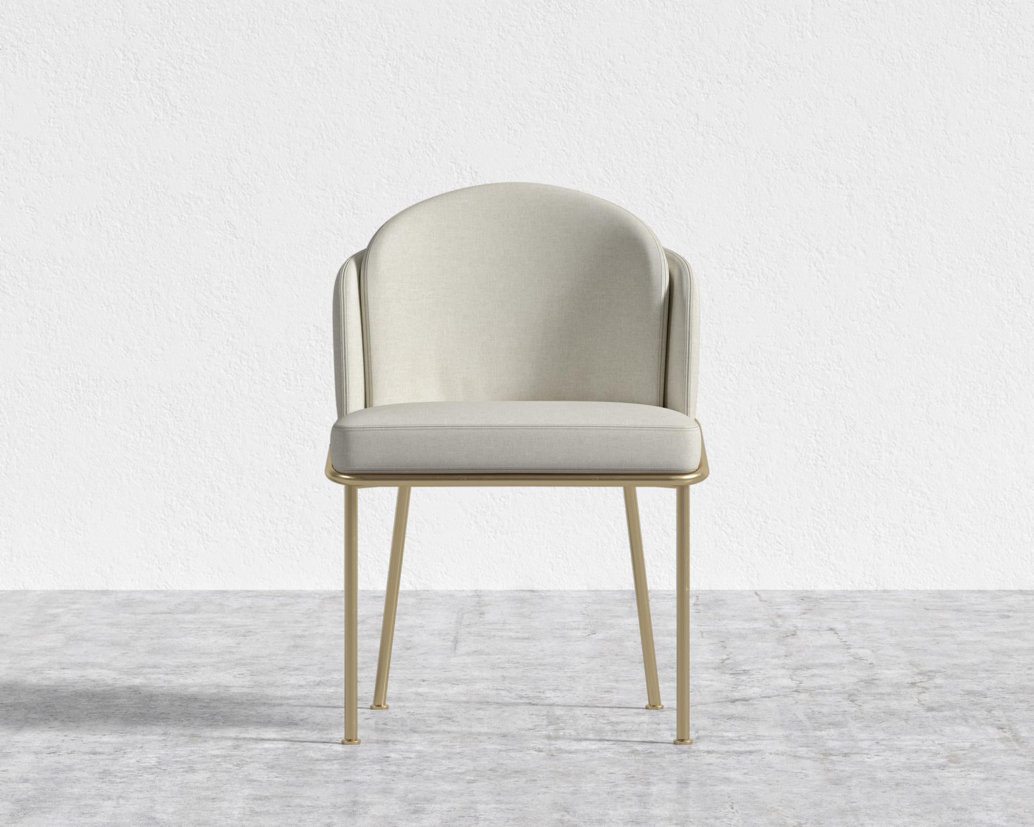 Angelo Dining Chair - Brass - Alesund
