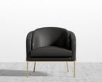 Angelo Lounge Chair - Black - Angelo, Microfiber Leather - Trento Jet Black