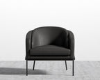 Angelo Lounge Chair - Black - Angelo, Microfiber Leather - Trento Jet Black