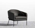 Angelo Lounge Chair - Black - Angelo, Microfiber Leather - Trento Jet Black