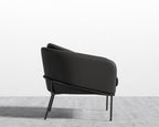 Angelo Lounge Chair - Black - Angelo, Microfiber Leather - Trento Jet Black