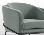 Angelo Lounge Chair - Black - Angelo, Plush Velvet - Moonstone