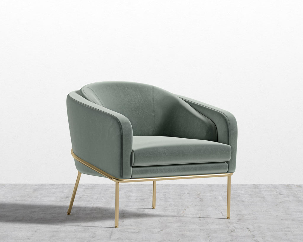 Angelo Lounge Chair - Black - Angelo, Plush Velvet - Moonstone