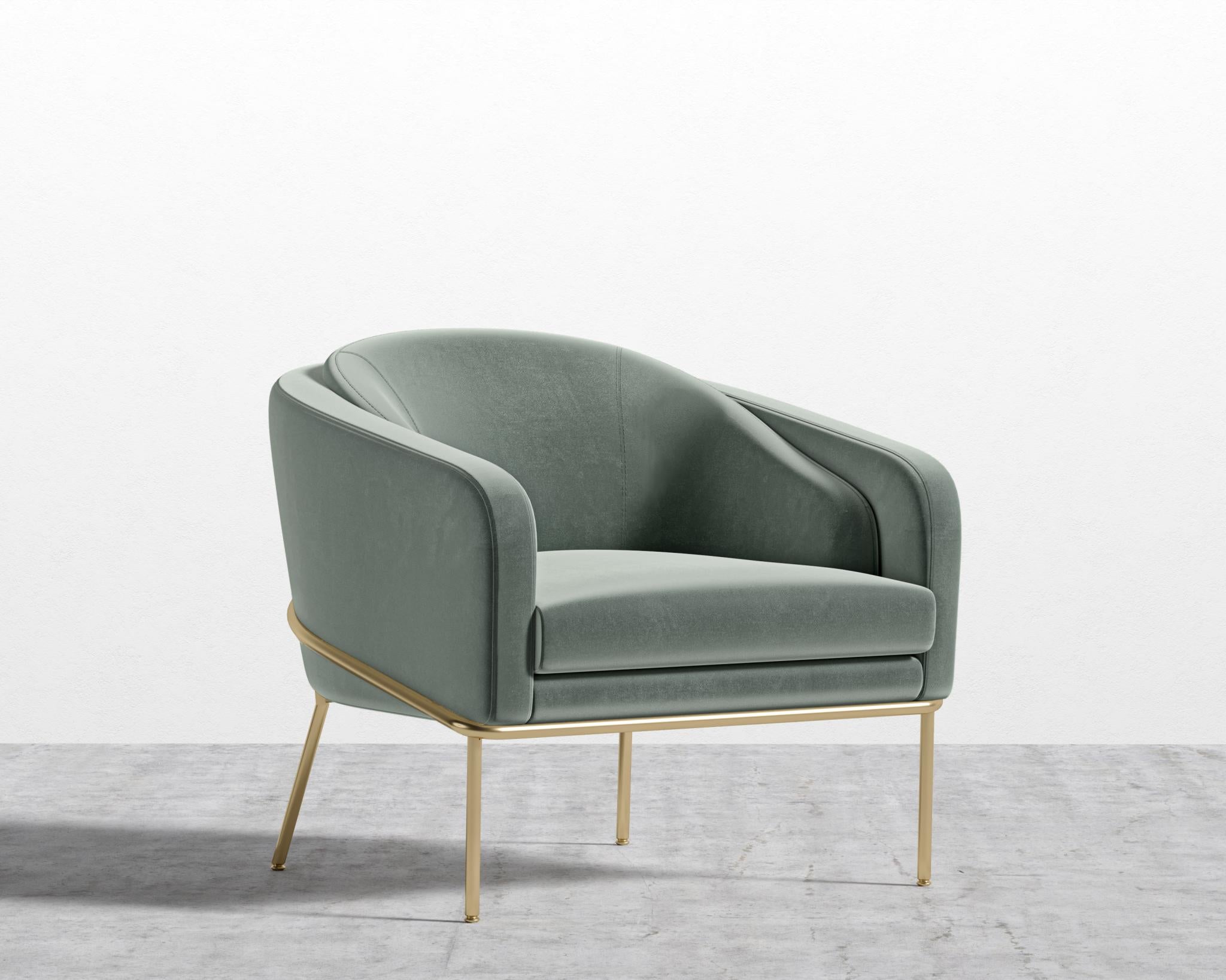 Angelo Lounge Chair - Black - Angelo, Plush Velvet - Moonstone