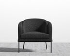 Angelo Lounge Chair - Black - Angelo, Chatou Bouclé - Caviar
