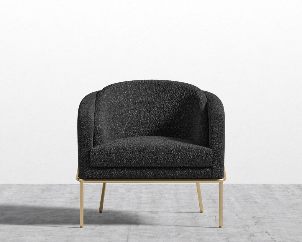 Angelo Lounge Chair - Black - Angelo, Chatou Bouclé - Caviar