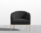 Angelo Lounge Chair - Black - Angelo, Chatou Bouclé - Caviar