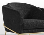 Angelo Lounge Chair - Black - Angelo, Chatou Bouclé - Caviar