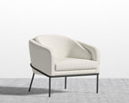 Angelo Lounge Chair - Black - Angelo, Chatou Bouclé - Pearl