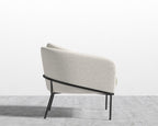 Angelo Lounge Chair - Black - Angelo, Chatou Bouclé - Pearl
