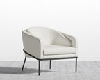 Angelo Lounge Chair - Black - Angelo, Microfiber Leather - Trento Eggshell