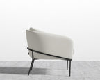 Angelo Lounge Chair - Black - Angelo, Microfiber Leather - Trento Eggshell