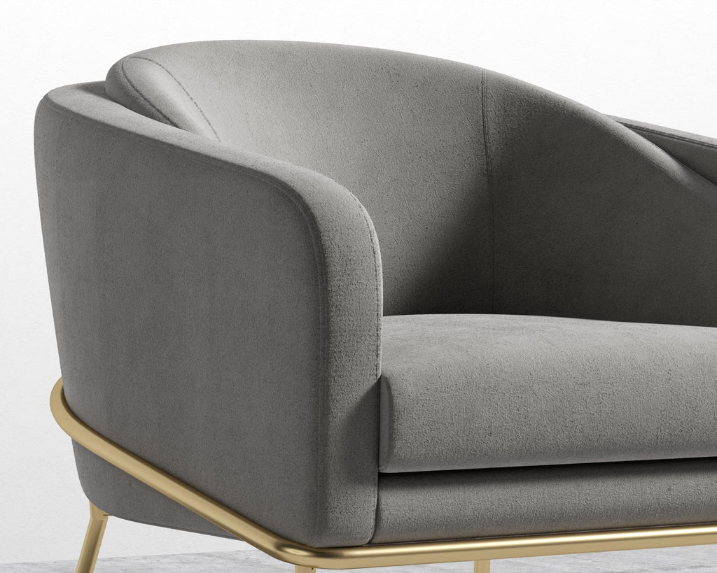 Angelo Lounge Chair - Black - Angelo, Venice Vegan Suede - Strato