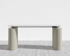 Athena Standing Desk - Alabaster Matte Lacquer, White