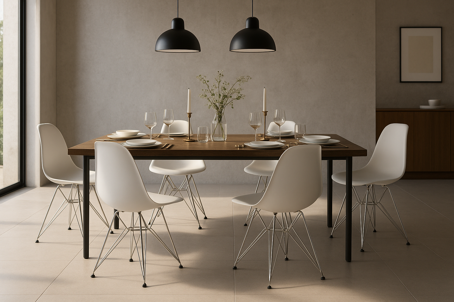 DSR Molded Plastic Side Chair - Set