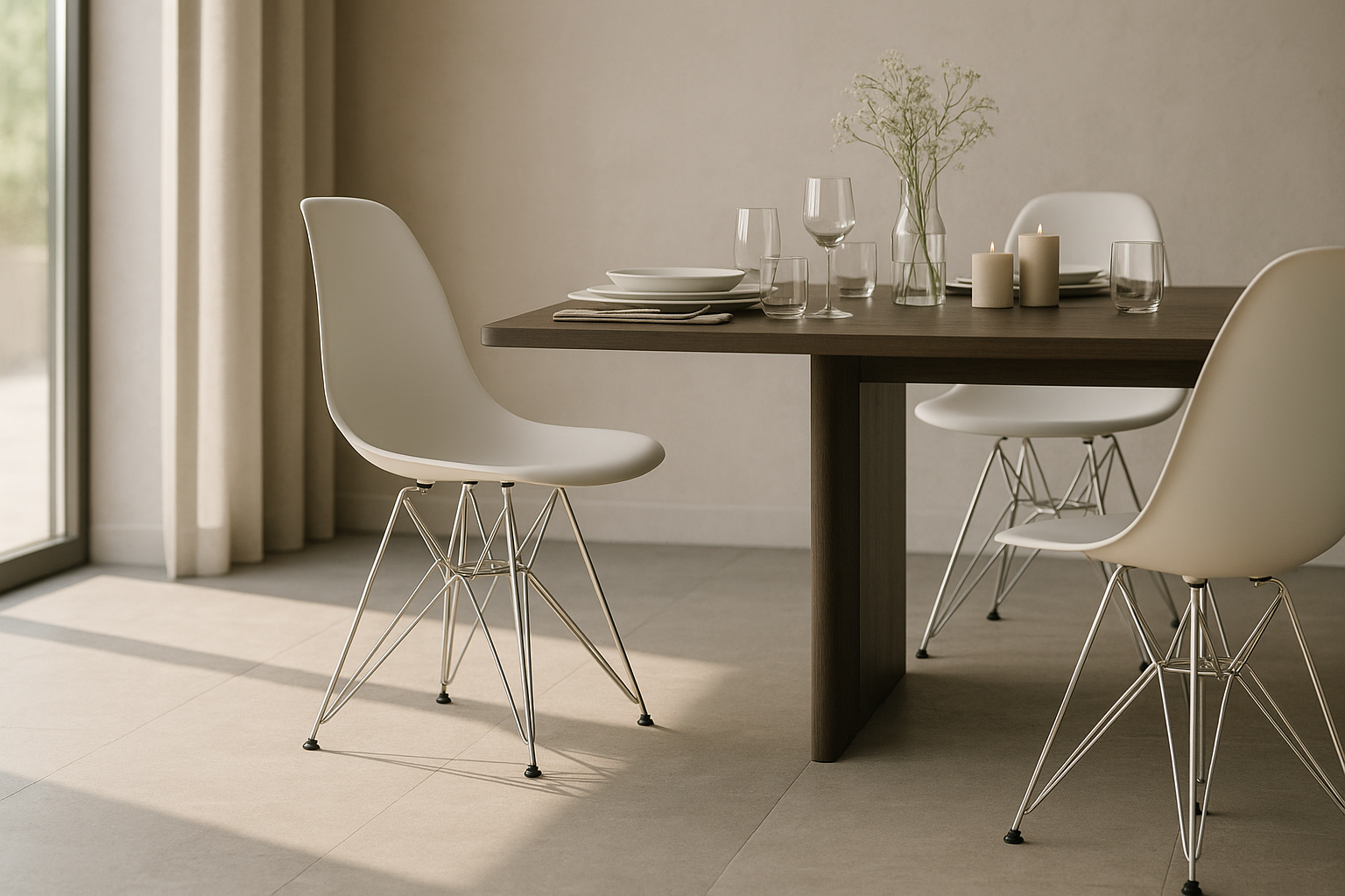 DSR Molded Plastic Side Chair - Set