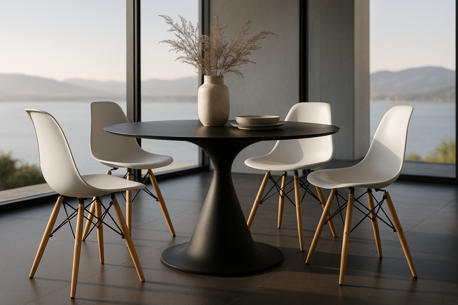 DSW Molded Plastic Side Chair - Set