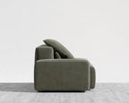 Kaye Open End Sofa L - Large, Corduroy Velvet - Evergreen