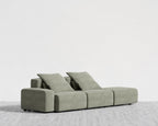 Kaye Open End Sofa L - Large, Essential Cloud Weave - Eucalyptus