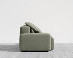 Kaye Open End Sofa L - Large, Essential Cloud Weave - Eucalyptus