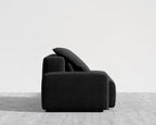Kaye Open End Sofa L - Large, Essential Cloud Weave - Obsidian