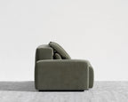 Kaye Open End Sofa S - Standard, Corduroy Velvet - Evergreen