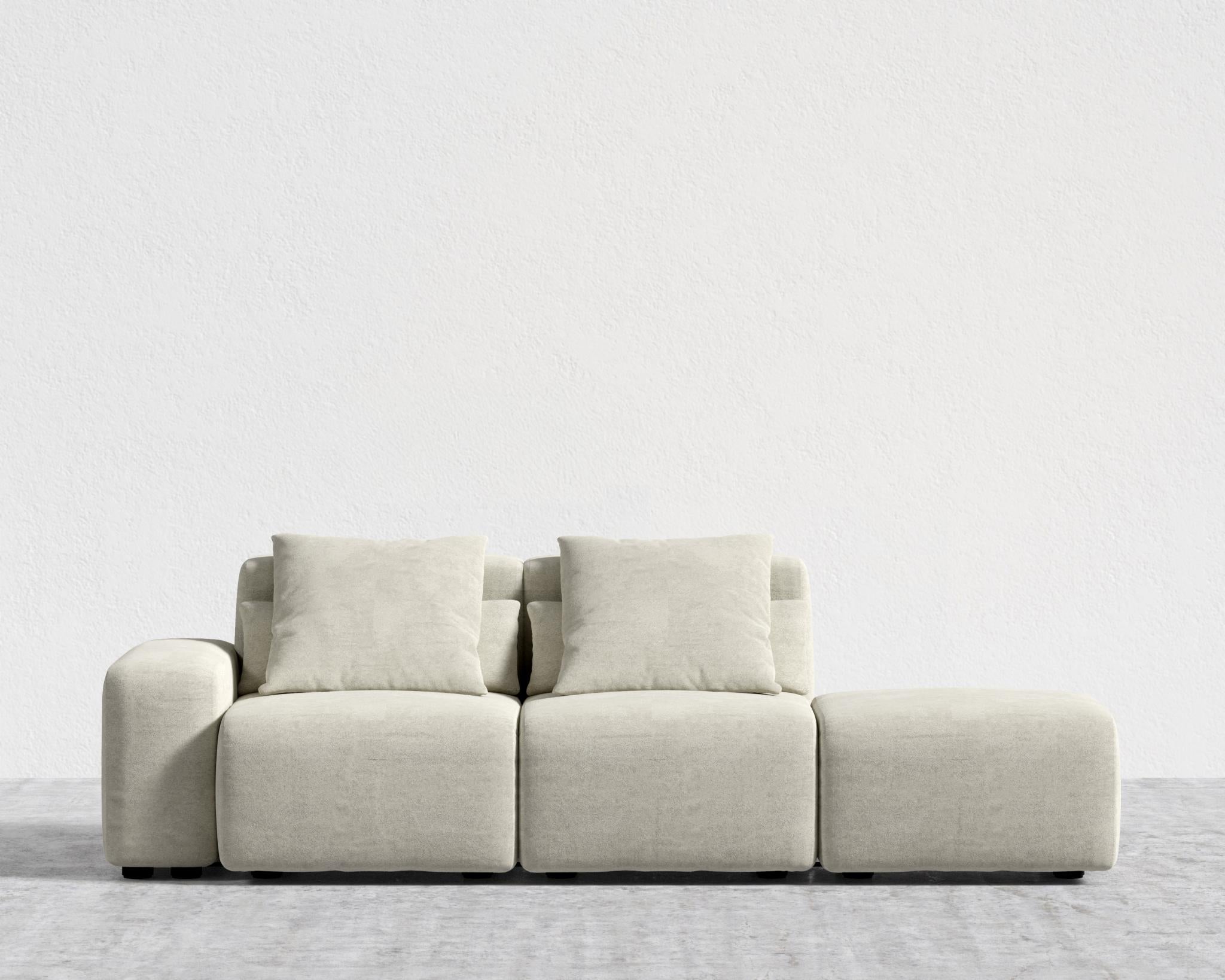 Kaye Open End Sofa S - Standard, Essential Cloud Weave - Birch