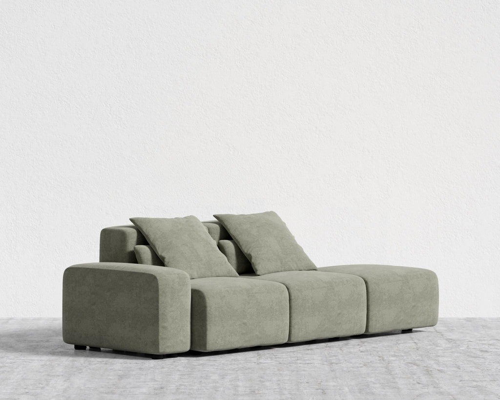 Kaye Open End Sofa S - Standard, Essential Cloud Weave - Eucalyptus